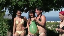 big bang - 4 girls with balloons