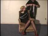 Ariel is Bound and Gagged in Black Dress, Part 1