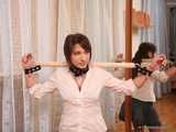 Satisfaction Girl - Satisfaction guaranteed: brunette shows her bondage prowess