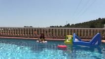 Balloons in the pool