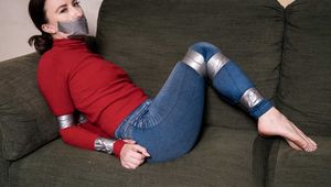 Sophia Smith in Barefoot Turtleneck and Silver tape