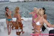 Lesbian party on boat.