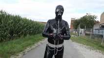 Sunny Latex Walk with NS Breath Control