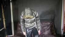 Watch Pia beeing bound and gagged in her shiny nylon Downwear