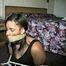 18 Yr OLD BLACK COLLEGE STUDENT IS MOUTH STUFFED, WRAP TAPE GAGGED, BALL-TIED, BAREFOOT, TOE-TIED AND HANDGAGGED (D58-7)