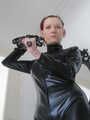 Mistress Nycky in black catsuit