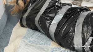 [From archive] Marsa - Hogtaped, wrapped and packed in trashbag 03