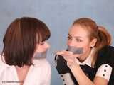 Alexa and Catt - Photoshoot in office: Catt and Alexa free themself