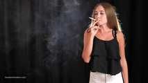 Elena is showing her smoking skill in this clip