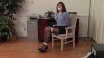  Sexy Secretary Bound - Phone Attempt and Tipped Chair - Agatha Delicious