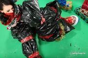 [From archive] Masha More and Malika - packed in trash bags with red duct tape like New Year presents 03