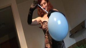 Student Eda's first balloon clip