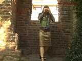 020067 Kathy Pees In The Window Alcove Of a Ruined Building