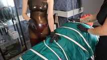 Mummification with latex - Clip picture series