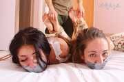 Xenia & La Pulya - Xenia and La Pulya are wrapped, hogtied and tickled