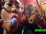 Lollipop Licking- Mirror Fun