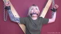 Naughty Roxxxi-Crossed and bound