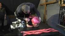 Nova Pink Hogtied with lots of Belts