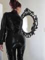 Mistress Nycky in black catsuit