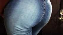 Facesitting denim jeans ass worship