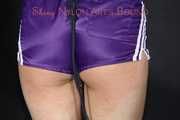 **** NEW MODELL AIYANA**** watch her wearing only a purple shiny nylon shorts being tied, gagged and dominated from Dark Temptation (Pics)