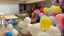 Bikini Step 80 balloons by the Pool Cam 1+2+3 (UHD 4K)
