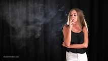 Elena is showing her smoking skill in this clip