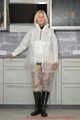 Miss Francine in transparent raingear