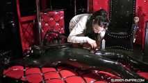 Lady Ashley - Rubber Slave in Chastity Part1