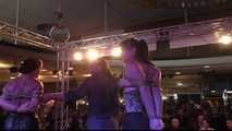 2 Girls Hogtie Challenge live from VENUS Fair in Berlin