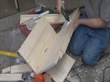 Attach assembly instructions simple shelf under the ceiling as a shoe rack and for what