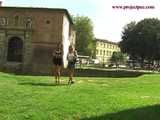 023036 Ewa Takes A Pee By One Of The Ancient Gateways To The City