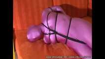 Purple Zentai tied - Part01