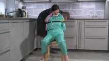 Miss Amira in PVC sauna suit wants to be tied up strictly part 2