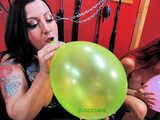 Balloon fun with Alt model Amara Zane and Asian Goddess Jasmine Jade