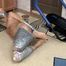 [From archive] Gina Russel - hogtied with silver duct tape (video)