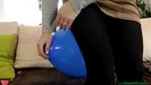 balloon playing and popping with a Blow2Pop
