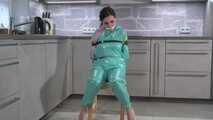 Miss Amira in PVC sauna suit wants to be tied up strictly part 2