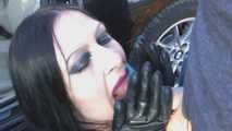 Pictures Busty BMW Z4 Bitch – Public Blowjob & Handjob with Gloves in Majorka