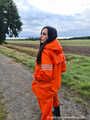 Miss Amira in AGU Adidas rain suit 