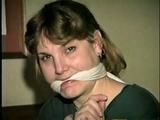 26 Yr OLD BARMAID SALLY DOES RANSOM CALL & IS CLEAVE GAGGED 3 TIMES (D46-4)