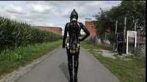 Sunny Latex Walk with NS Breath Control