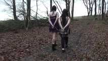 Lucy & Daphne in Legcuffs Outdoor