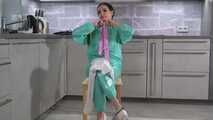 Miss Amira in PVC sauna suit wants to be tied up strictly part 2