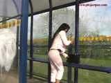 016198 Eve Stops For A Pee At A Station