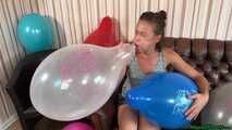 Belbal 14 *demon girl* balloon popping with two Blow2Pops