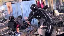 Mistress Tokyo - Heavy rubber play with Mistress' f*cking machine!