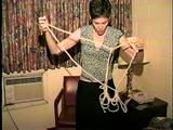 47 Yr OLD UNCOOPERATIVE LATINA BITCH HAIR DRESSER TIES HERSELF UP, GAGS HERSELF WITH STINKY SWEATY PANTYHOSE, & HANDCUFFS HERSELF (D62-12)