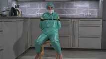 Miss Amira in PVC sauna suit wants to be tied up strictly part 2